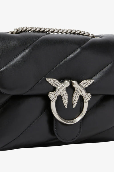 pinko Borsa A Tracolla Mini Love Bag Puff Maxi Quilt Nero Donna, foto 3