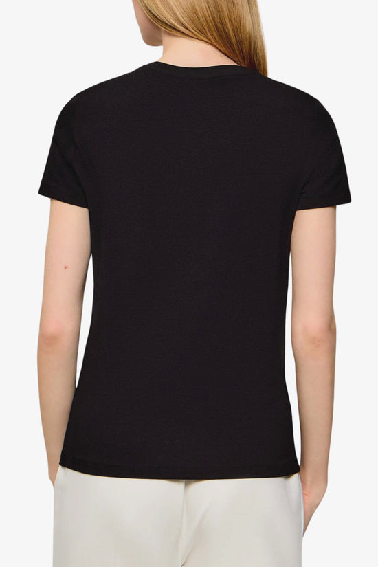  T-Shirt Maniche Corte Logo Spray Brillantinato-emporio armani ea7-Nero-Special_-7w001069 af10373 mc074-3  