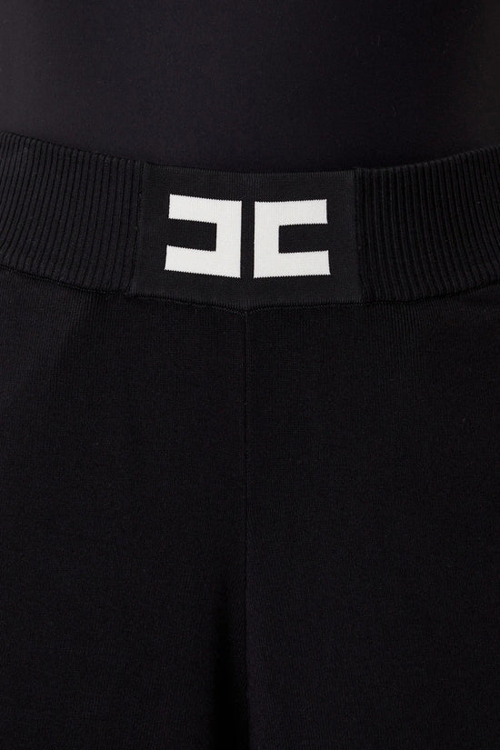  Pantaloni Con Bande Lucide-elisabetta franchi-Nero-Donna-Kp69s56e2 ef3-3  