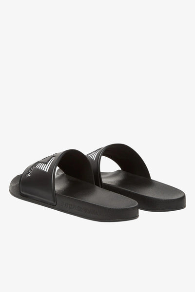 emporio armani ea7 Ciabatte Con Fascia E Big Logo Nero Unisex, foto 3