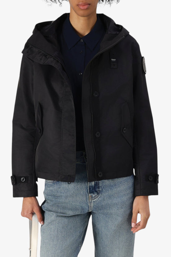  Giacca Full Zip Con Cappuccio Marcella-blauer-Nero-Special_-26sbldc01219 007108 999-3  