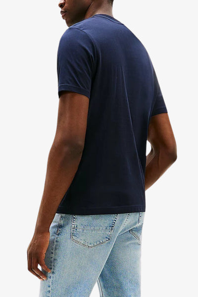 tommy hilfiger T-Shirt Maniche Corte Logo New York Blu Uomo, foto 3