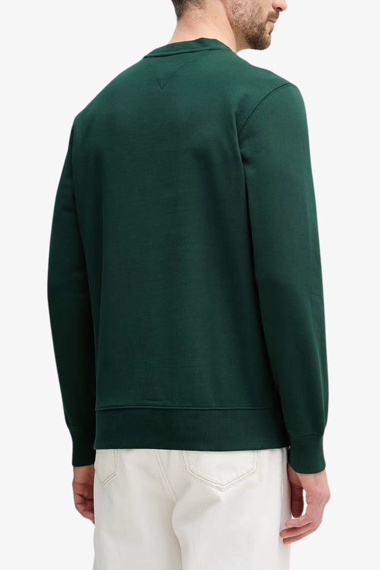  Felpa Girocollo Con Logo Bandierina Ricamata-tommy hilfiger-Verde-Special_-Mw0mw37237 mbn-3  