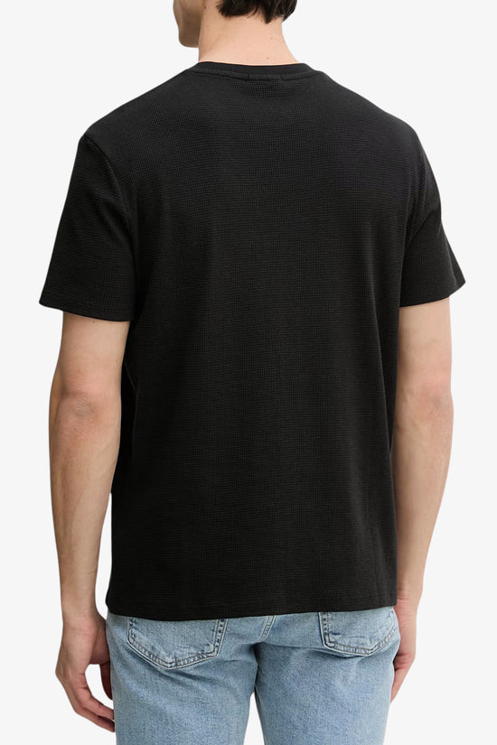  T-Shirt Maniche Corte Waffle-calvin klein jeans-Nero-Special_-Lv04rd008g ub1-3  