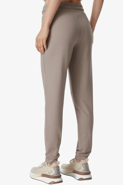 emporio armani ea7 Pantaloni Stretch Evolution Logo Borchiette Beige Donna, foto 3