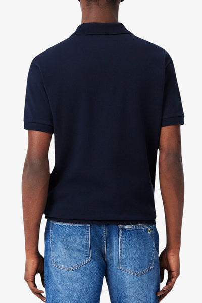 lacoste Polo Maniche Corte Classic In Piqué L.12.12 Original Blu Uomo, foto 3