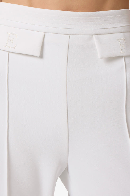  Pantaloni In Doppio Crepe Stretch Con Logo Ricamato-elisabetta franchi-Bianco-Special_-Pa17161e2 360-3  