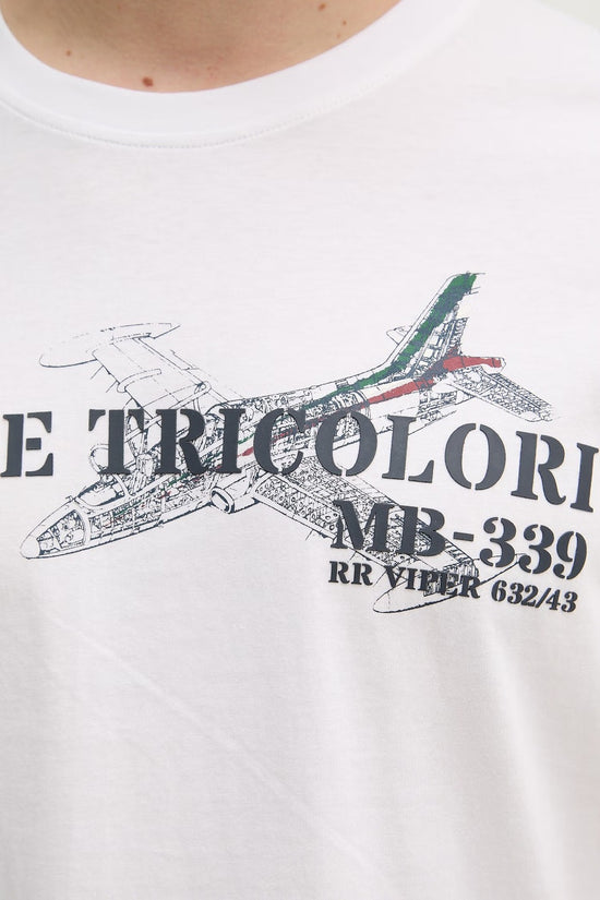  T-Shirt Maniche Corte Stampa MB-339-aeronautica militare-Bianco-Special_-262ts2541uj00727 73062-3  