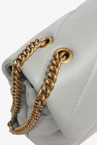 pinko Borsa A Tracolla Classic Love Bag Puff Maxi Quilt Grigio Donna, foto 3