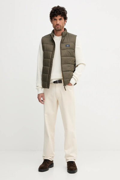 calvin klein jeans Maglione Girocollo Waffle Logo CK Bianco Uomo, foto 3
