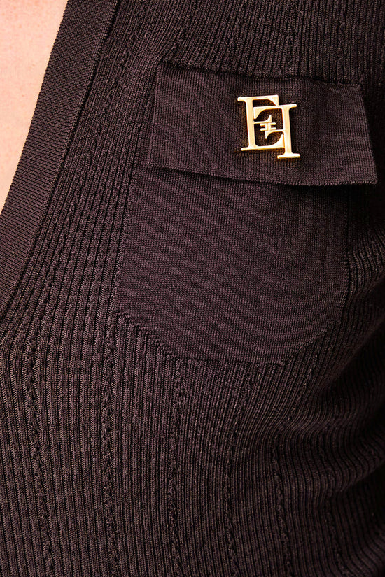  Vestito In Maglia Con Ricami A Jour-elisabetta franchi-Marrone-Special_-Am08b66e2 ev9-3  