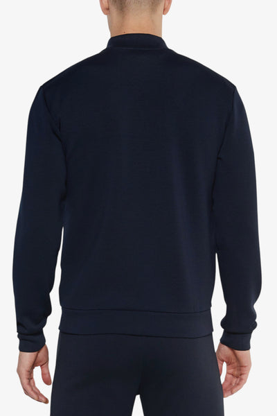 emporio armani ea7 Felpa Full Zip Premium Shield In Misto Viscosa Stretch Blu Uomo, foto 3