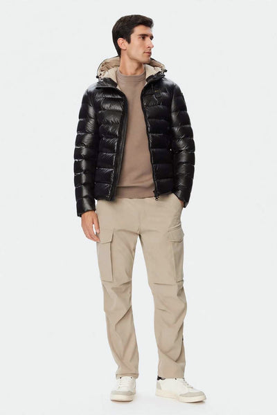 blauer Piumino Full Zip Con Cappuccio Adams Nero Uomo, foto 3