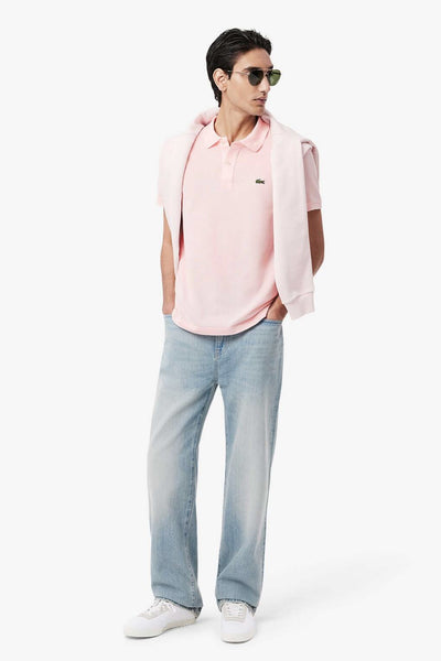 lacoste Polo Maniche Corte Slim Fit In Pique L.12.12 Rosa Uomo, foto 3