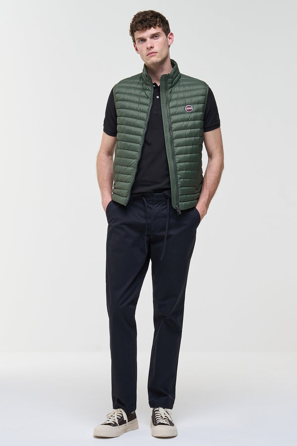 colmar Gilet Full Zip Imbottito In Piuma Leggera Verde Uomo, foto 3