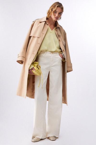 liu jo Pantaloni Flare Con Cintura Bianco Donna, foto 3