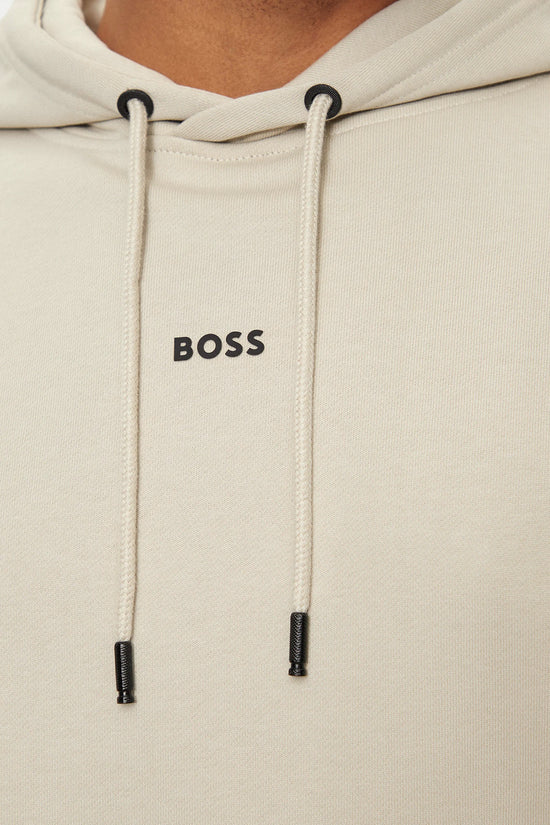  Felpa Con Cappuccio Logo Piccolo-boss-Beige-Uomo-50514530 271-3  