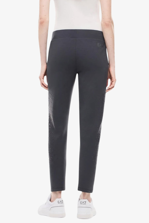 emporio armani ea7 Pantaloni Precious In Jersey Di Modal Grigio Donna, foto 3