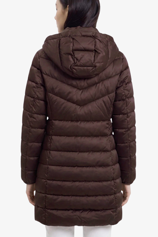  Piumino Full Zip Con Cappuccio-yes zee-Marrone-Special_-O017/m500 0232-3  