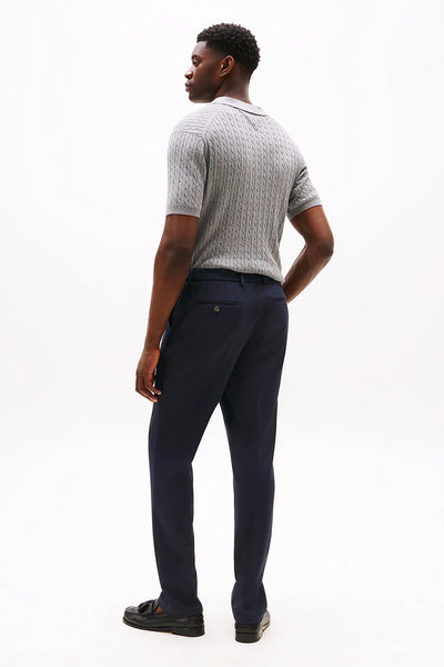 tommy hilfiger Pantaloni Smart Casual Performance Blu Uomo, foto 3