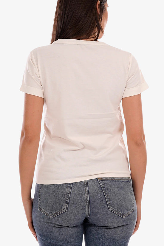  T-Shirt Maniche Corte Con Applicazioni-liu jo-Bianco-Special_-Ta6157 js923 m9223-3  