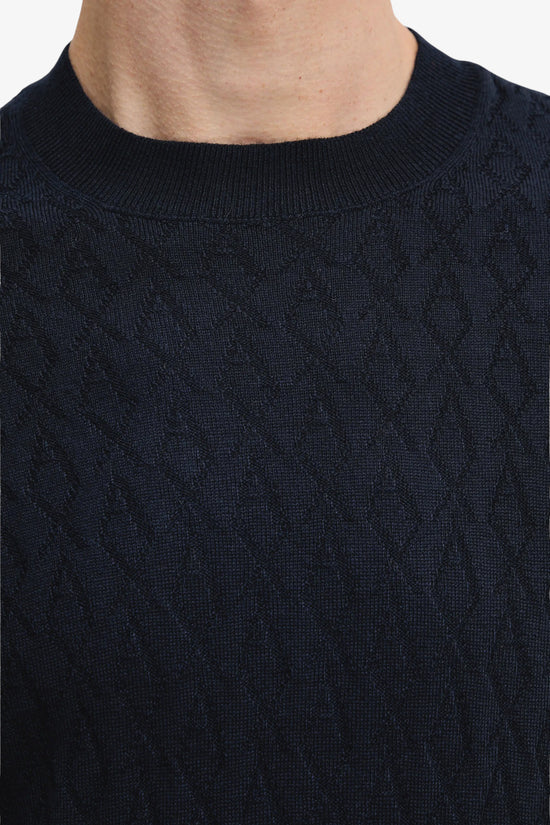 Maglione Girocollo In Misto Lana Logo AX All-Over-armani exchange-Blu-Special_-Xm000878 af11982 ub101-3  
