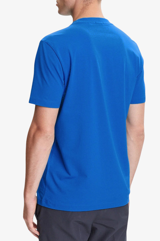  T-Shirt Maniche Corte Elasticizzata Piccolo Logo Gommato-boss-Blu-Special_-50506373 430-3  