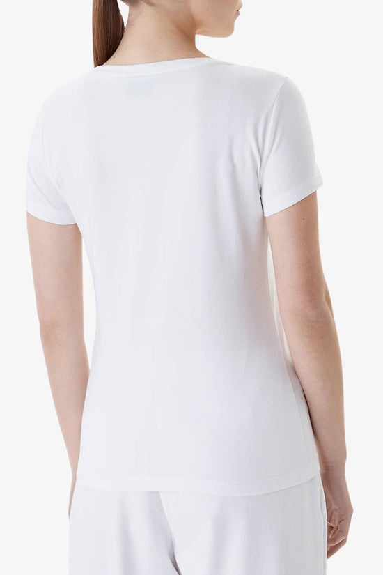  T-Shirt Maniche Corte Slim Elasticizzata Core Lady-emporio armani ea7-Bianco-Special_-7w001045 af10373 u0002-3  