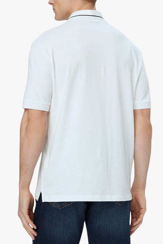  Polo Maniche Corte In Cotone Stretch Con Profili A Contrasto Essential-armani exchange-Bianco-Special_-Xm001557 af103639 u0009-3  