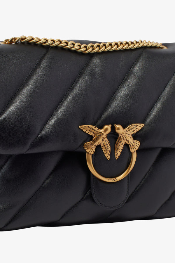 pinko Borsa A Tracolla Big Love Bag Puff Maxi Quilt Nero Donna, foto 3
