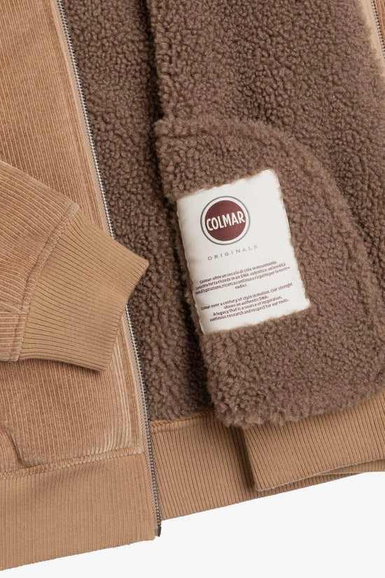  Giacca Full Zip In Velluto A Coste Con Dettagli In Eco-Shearling-colmar-Beige-Special_-11000010 1jq 636-4  