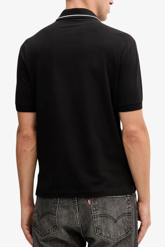  Polo Maniche Corte In Cotone Stretch Con Profili A Contrasto Essential-armani exchange-Nero-Special_-Xm001557 af103639 uc001-4  