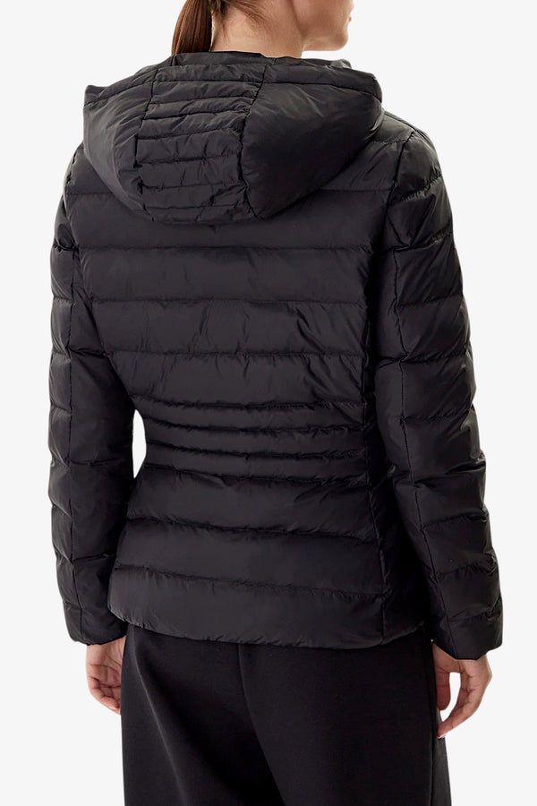emporio armani ea7 Piumino Full Zip Con Cappuccio Core Lady Nero Donna, foto 4