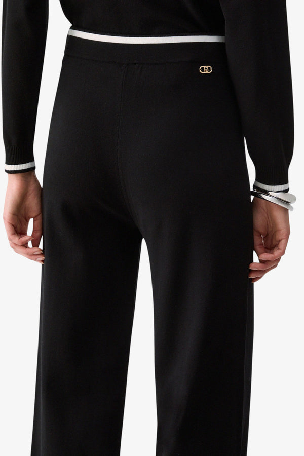 liu jo Pantaloni In Maglia Nero Donna, foto 4