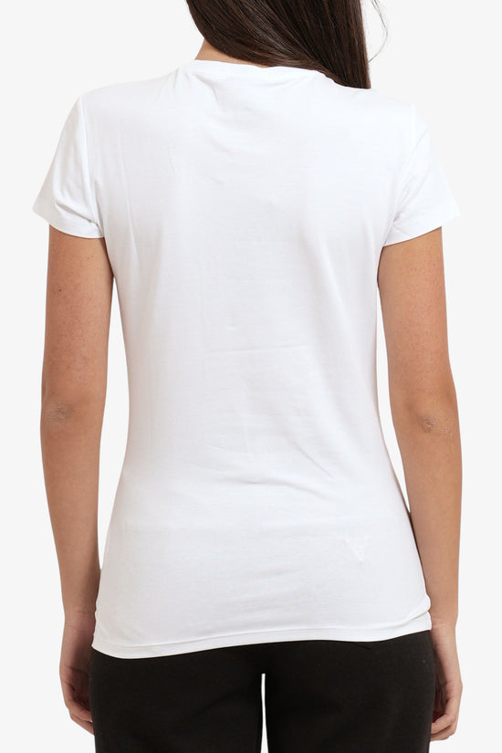  T-Shirt Maniche Corte Con Logo Metallizzato-armani exchange-Bianco-Special_-Xw002547 af23955 u0002-4  