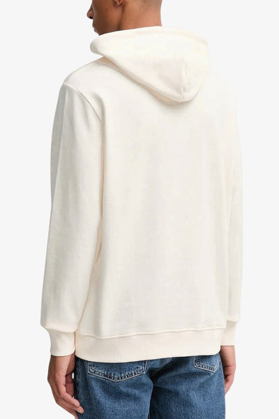 tommy jeans Felpa Con Cappuccio Stampa Logo Bianco Uomo, foto 4