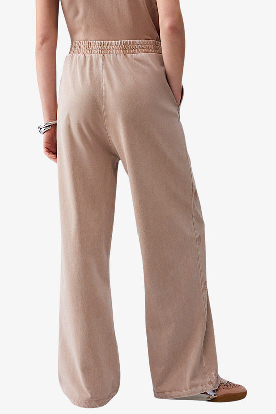  Pantaloni In Jersey Délavé Con Strass-liu jo-Beige-Special_-Ta6102 js008 l9030-4  