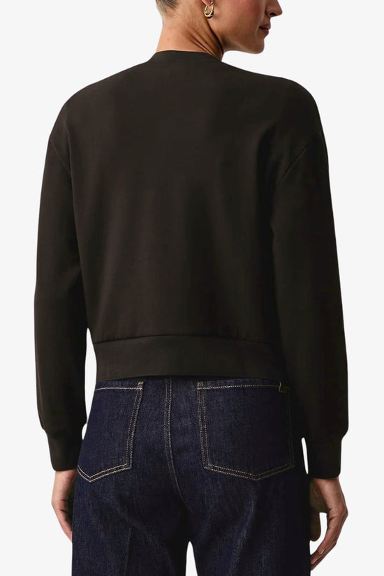  Giacca Felpa Full Zip In Scuba Di Viscosa Con Logo Metallizzato-armani exchange-Marrone-Special_-Xw002670 af24068 u6032-4  