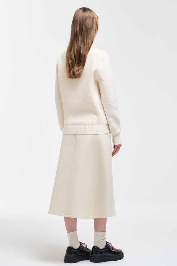 colmar Cardigan Full Zip In Maglia E Teddy Bianco Donna, foto 4