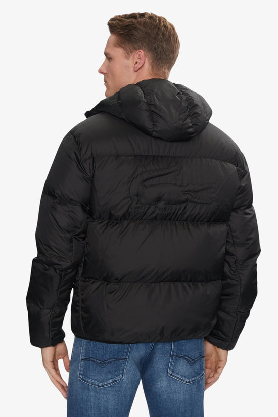  Piumino Full Zip Con Cappuccio-lacoste-Nero-Uomo-Bh2905 00 031-4  