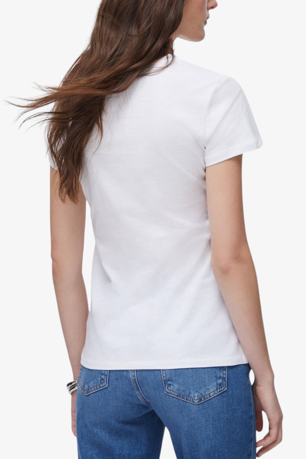 liu jo T-Shirt Maniche Corte Con Stampa E Strass Bianco Donna, foto 4