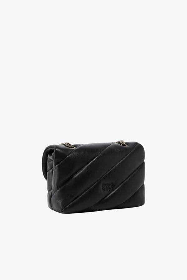 pinko Borsa A Tracolla Mini Love Bag Puff Maxi Quilt Nero Donna, foto 4