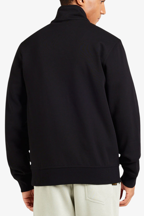 champion Felpa Full Zip Logo Piccolo Ricamato Nero Uomo, foto 4