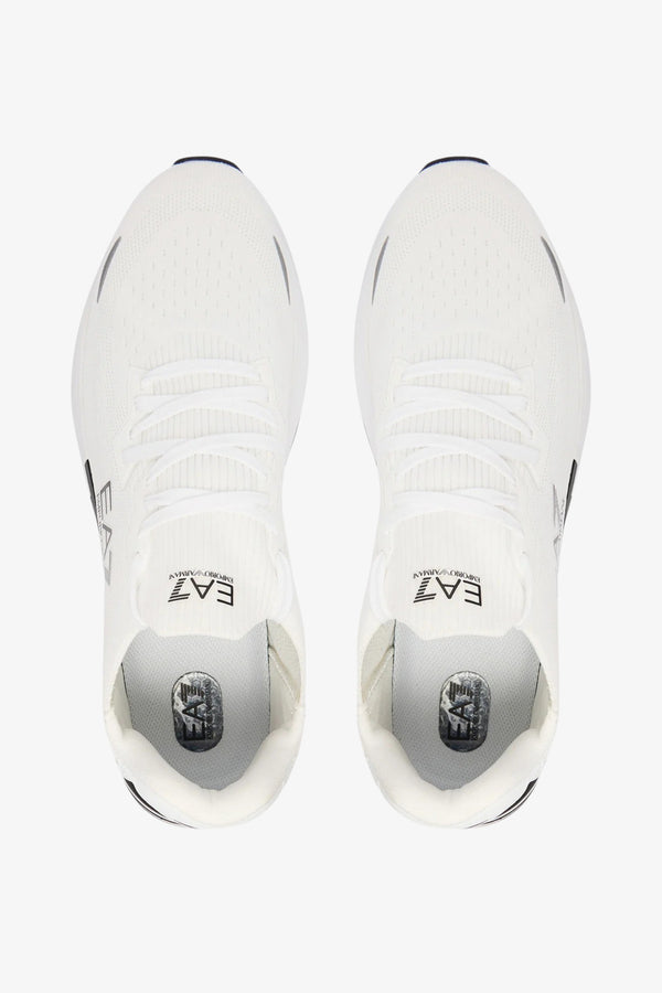 emporio armani ea7 Scarpe Crusher Distance Knit 2.0 Bianco Uomo, foto 4