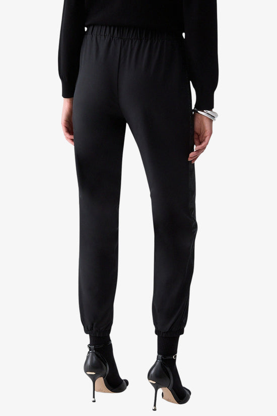  Pantaloni Con Bande Logo Strass E Raso-liu jo-Nero-Special_-Tf6267 t700a 22222-4  