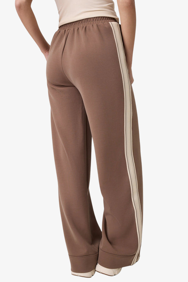 guess Pantaloni Con Bande Merope Marrone Donna, foto 4