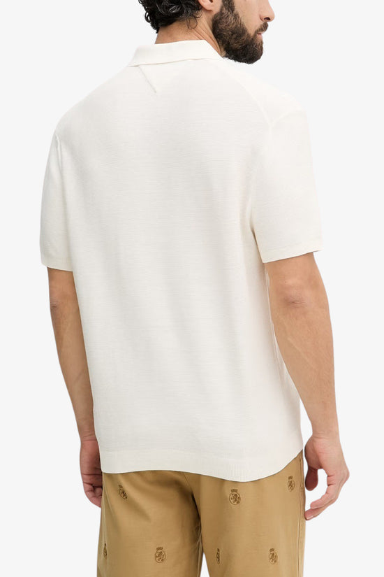  Polo Maniche Corte In Maglia Con Logo Bandierina Ricamato-tommy hilfiger-Bianco-Special_-Mw0mw42795 z00-4  