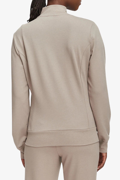 emporio armani ea7 Felpa Full Zip Evolution Beige Donna, foto 4