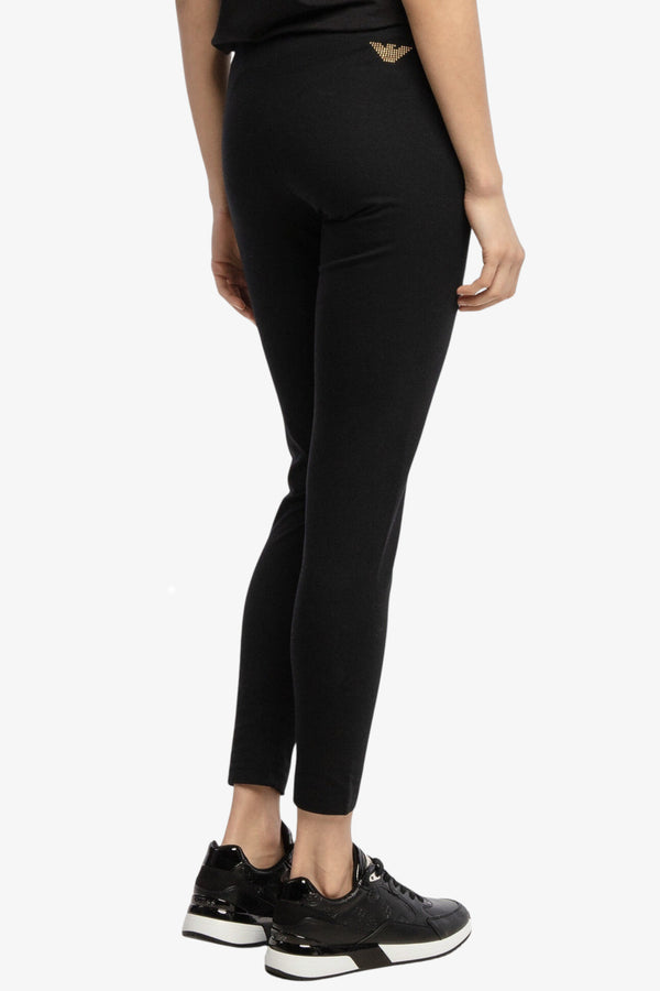 emporio armani ea7 Leggings Evolution Logo Borchiette Nero Donna, foto 4