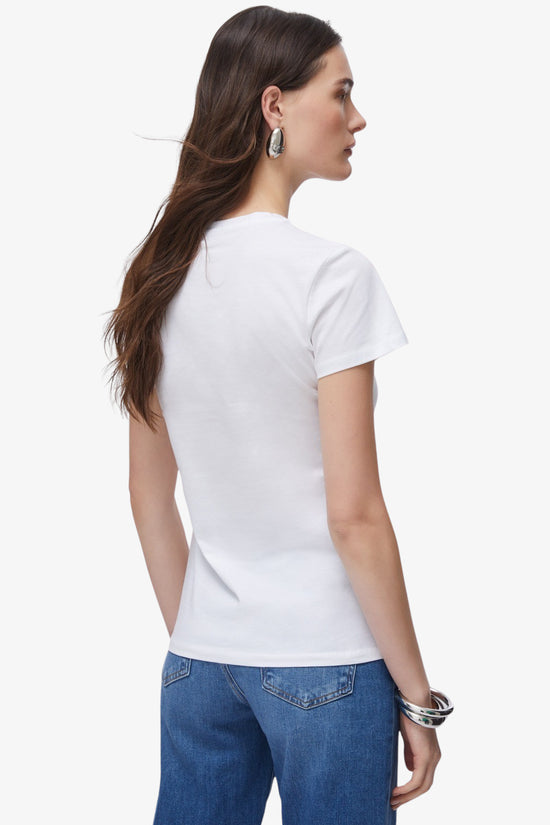  T-Shirt Maniche Corte Con Stampa E Strass-liu jo-Bianco-Special_-Wa6493 js923 p9656-4  